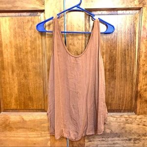 Rusty Orange Flowy Tank